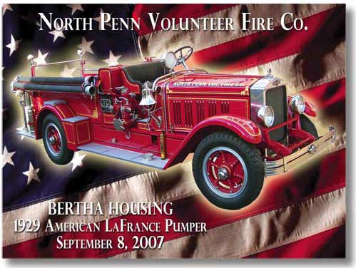 North Penn Volunteer Fire Dept. Dash Plaque
