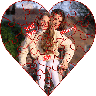 The Custom Heart Shaped Love Puzzle
