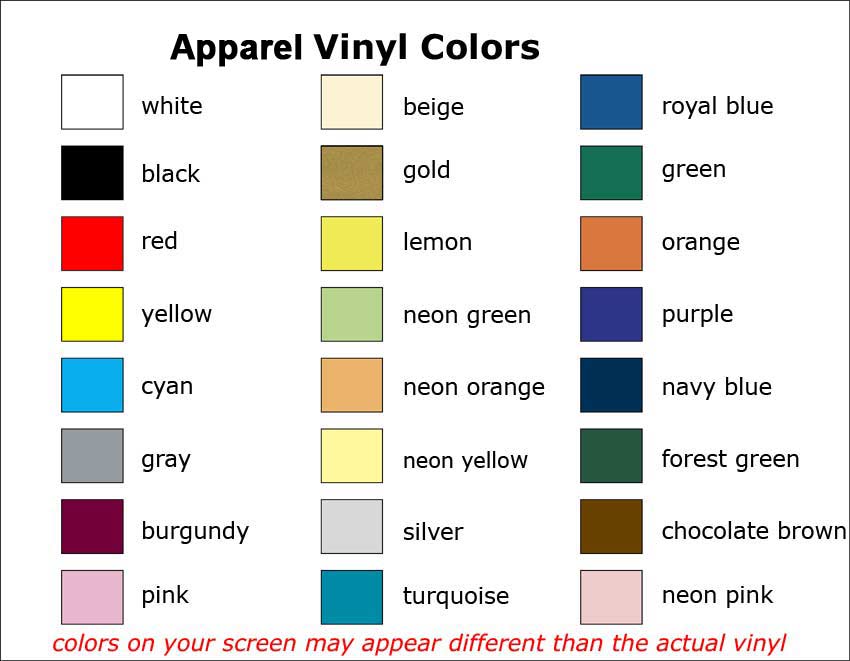 vinyl colors